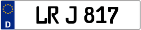 Trailer License Plate